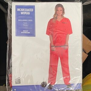 Incarcerated Woman Red Costume Set